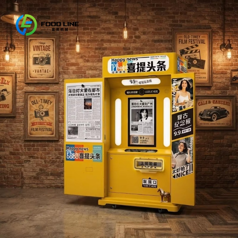Photo Booth Machine - Custom stainless interactive party photo booth