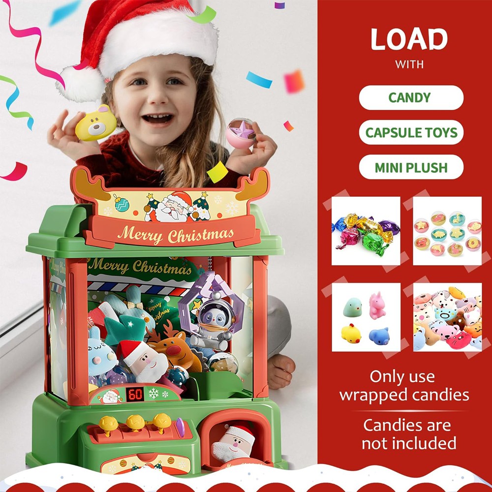 Christmas Claw Machine For Kid - Arcade Games Vending 评论和价格